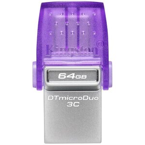 KINGSTON USB DataTraveler microDuo 3C 64GB 200MB/s dual USB-A + USB-C