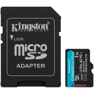 KINGSTON microSDXC 1TB  Canvas Go Plus Gen4 200MB/s A2 U3 V30 Card + Adapter