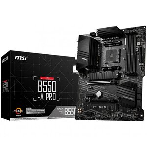 MSI matična ploča B550-A PRO (AM4, 4xDDR4, 1xPCI-Ex16, 2xPCI-Ex1, USB3.2, 6xSATA III,2xM.2, DP, HDMI) ATX Retail