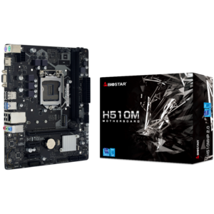 BIOSTAR matična ploča H510 Socket 1200  2 x DDR4 DIMM 4 x SATA III 1 x M.2 1 x HDMI Port 1 x VGA Port Micro ATX
