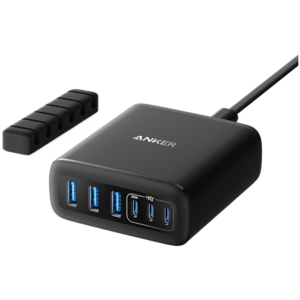 Anker punjač (112W, 6 portova, GaN) crni