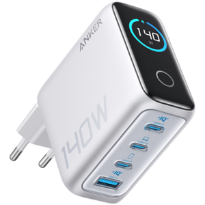 Anker punjač (140W, 4-portni, PD 3.1) sa USB-C kablom, srebrne boje