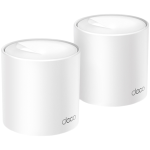 TP-Link Deco X10 (2-pack) AX1500 Whole Home Mesh Wi-Fi 6 System, 300 Mbps at 2.4 GHz + 1201 Mbps at 5 GHz,Internal Antennas, 2× Gigabit Ports