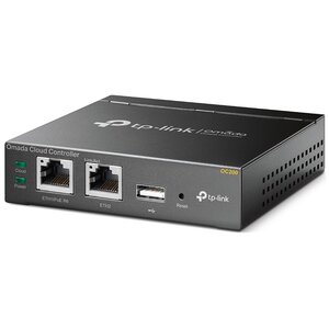 TP-Link OC200 Omada Cloud Controller, Centralized Management for Omada EAPs, 2 x 10/100 Port, 1xUSB 2.0, 1x Micro-USB Port, Up to 100 Omada access points