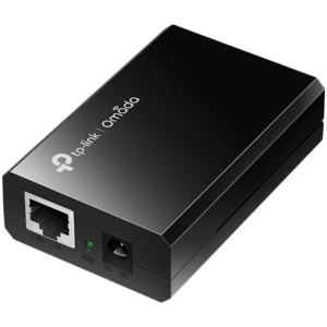 TP-Link POE150S Omada PoE Injector, 2× 10/100/1000Mbps RJ45 Port, IEEE 802.3af compliant, 1× 48VDC Power Input Port