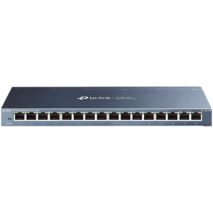 TP-Link TL-SG116P 16-Port Gigabit Desktop Switch with 16-Port PoE+, 802.3at/af, 120 W PoE Power, Desktop Steel Case, Extend Mode for 250m PoE Transmitting