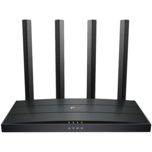 TP-Link Archer AX12 AX1500 Dual-Band Wi-Fi 6 Router, 300 Mbps at 2.4 GHz + 1201Mbps at 5 GHz, 4× Antennas, 1GHz Dual Core CPU, 1× G WAN Port + 3× G LAN Ports