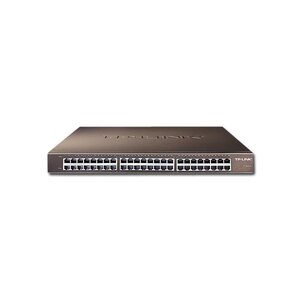 TP-Link Switch TL-SG1048, 48-Port Gigabit RJ45 10/100/1000Mbps Standard 19-inch rack-mountable steel case switch, 96Gbps Switching Capacity