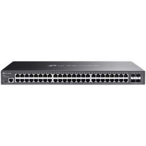 TP-Link SG3452 Omada 48-Port Gigabit L2+ Managed Switch with 4 SFP Slots, 48× Gigabit RJ45 ports and 4× Gigabit SFP slots, Static Routing
