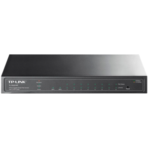 TP-Link SG2210P Omada 10-Port Gigabit Smart Switch with 8 Gigabit PoE+ ports and 2 x SFP slots, 61W total PoE budget, Static routing, VLAN
