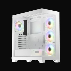 LC-POWER kućište Gaming 715W Midi-tower, ATX, 4x ARGB fan, 1x USB-C, 2x USB-A, White