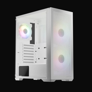 LC-POWER kućište Gaming 717W Meshwork L Light, White,2x 140mm fan, 1x 120 mm fan