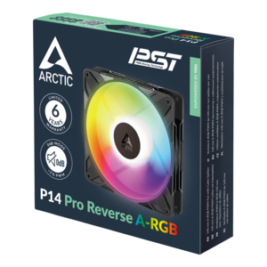 ARCTIC P14 Pro Reverse A-RGB PWM Fan with Cable Splitter