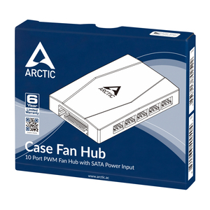 ARCTIC case fan hub 10 port PWM fan hub, SATA power