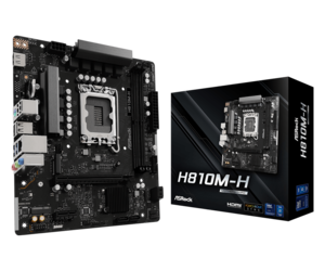 ASROCK matična ploča H810M-H, 2xDDR5, M.2, 4xSATA, 10xUSB,HDMI, Micro ATX