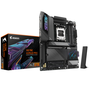 GIGABYTE matična ploča X870E AORUS PRO AM5, 4x DDR5, 4x M.2, 4xSATA 2x HDMI, 10x USB, ATX