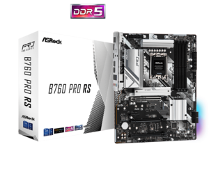 ASROCK matična ploča B760 PRO RS, Intel B760, LGA1700, 4xDDR53xM.2, 4xSATA, RAID, HDMI, DP, ATX