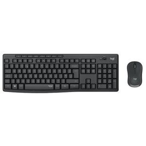 LOGITECH miš i  tastatura  set MK295 Silent Wireless Combo, bežična, siva