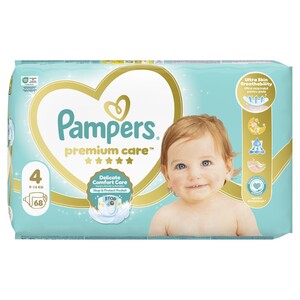 Pampers Premium Care Jumbo Pack pelene, vel. 4 (9-14kg), 68 kom