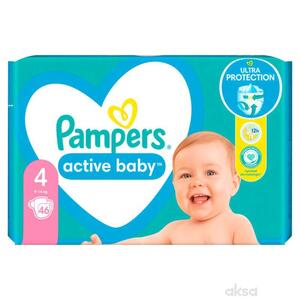 Pampers Active Baby Jumbo Pack pelene Maxi vel. 4 (9-14kg) 46 kom