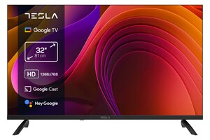 TESLA LED televizor 32E655BHS, HD Ready, Smart TV, Google, Crni