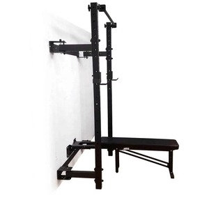 Zidni stalak sa klupom-Wall folding rack with bench