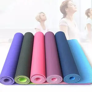 Yoga mat TPE 183x61x0,6cm Rose - Gray