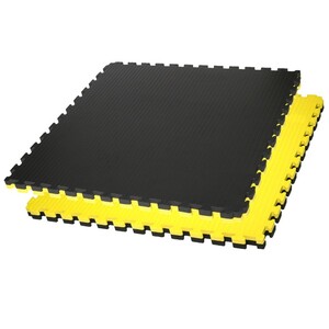 Prostirka tatami puzzle crna žuta