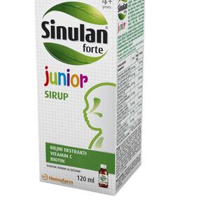 Sinulan Forte Junior sirup 120 ml – biljna podrška disajnim putevima