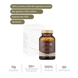 CRUX Pure Ashwagandha – kapsule za stres i balans, 60 kom
