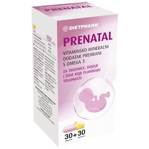 Dietpharm Centravit Prenatal – multivitamini za trudnoću, 30 kom