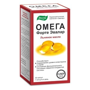 Evalar Omega Forte – kapsule za zdravlje srca, 30 kom