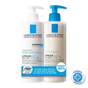La Roche-Posay Lipikar paket: Baume AP+M 400 ml + Syndet AP+ 400 ml