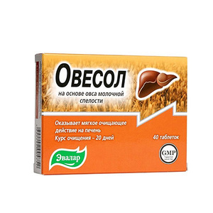 Evalar Ovesol – biljna podrška jetri, 40 tableta