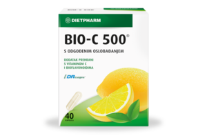 Dietpharm BIO C 500 – kapsule vitamina C za imunitet, 40 kom