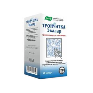 Evalar Trojčatka – biljna podrška probavi, 40 kapsula