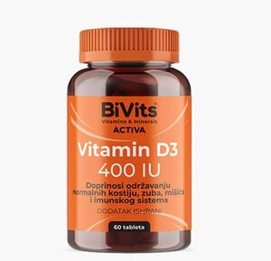 Bivits Vitamin D3 400 IU tablete A60