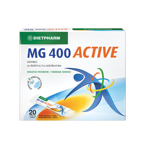 Dietpharm Magnezij 400 Active – tablete za mišiće, 20 kom