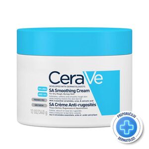 CeraVe SA Smoothing Cream 340 ml – intenzivna obnova grube kože