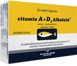 Alkaloid Vitamid AD3 kapi – vitaminski dodatak s vitaminima A i D3