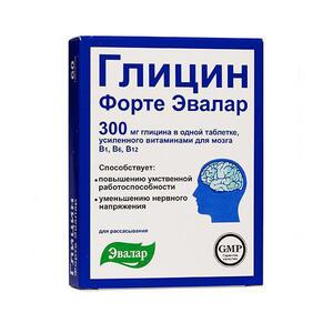Evalar Glicin Forte – podrška nervnom sistemu, 300 mg