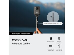 DJI Osmo 360 Adventure Combo, akcijska kamera