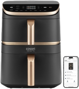 Cosori friteza na vrući zrak CAF-DC123S-DEUR Turbo Tower Pro Smart, Wi-Fi; 2630 W, 10.8 L