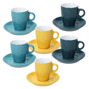 Tognana set šoljica 90ml Relief Maya, 6/1 porculan