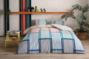 Jednokrevetna posteljina TAC Santana 160x220 cm – Ranforce 100% pamuk