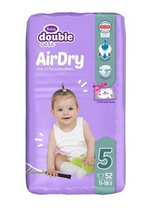 Violeta Air Dry Double Care pelene Junior 5 Jumbo 52 kom (11–18 kg) + baby maramice 40 kom