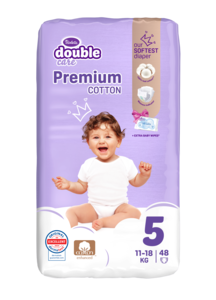 Violeta Air Dry Premium Cotton pelene Junior +5 48 kom (11–25 kg) + maramice 99% voda 20 kom