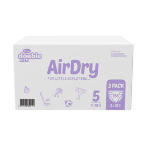 Violeta Air Dry Double Care pelene Junior 5 Jumbo 156 kom (11–18 kg) Monthly Pack