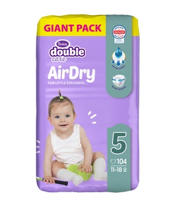 Violeta Air Dry Double Care pelene veličina 5 GIANT Pack 104 kom (11–25 kg)