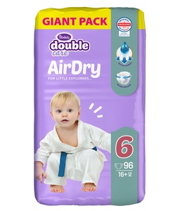 Violeta Air Dry Double Care pelene veličina 6 GIANT Pack 96 kom (16+ kg)